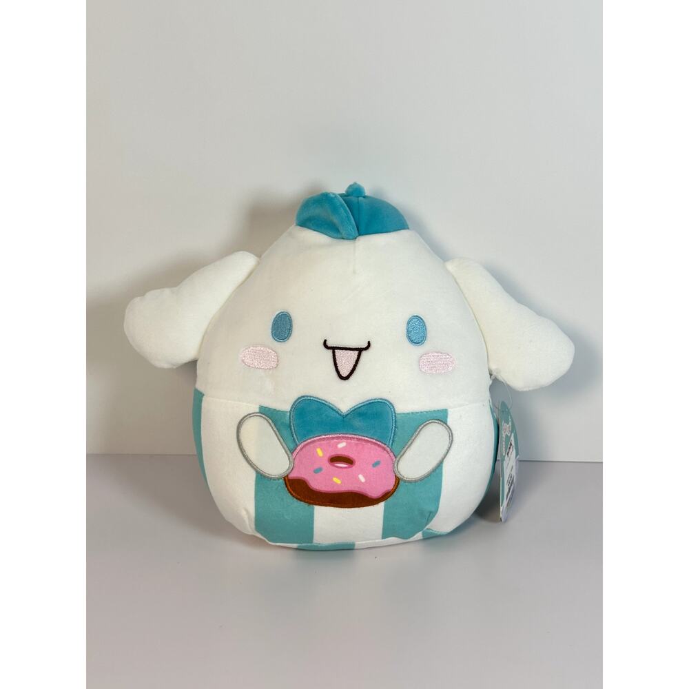 Squishmallows Sanrio Cinnamoroll 8" Donut Outfit Teal/White Plush NWT